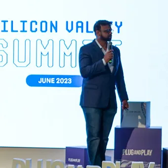 True ValueHub CEO Gautam Pasari presenting at Conference