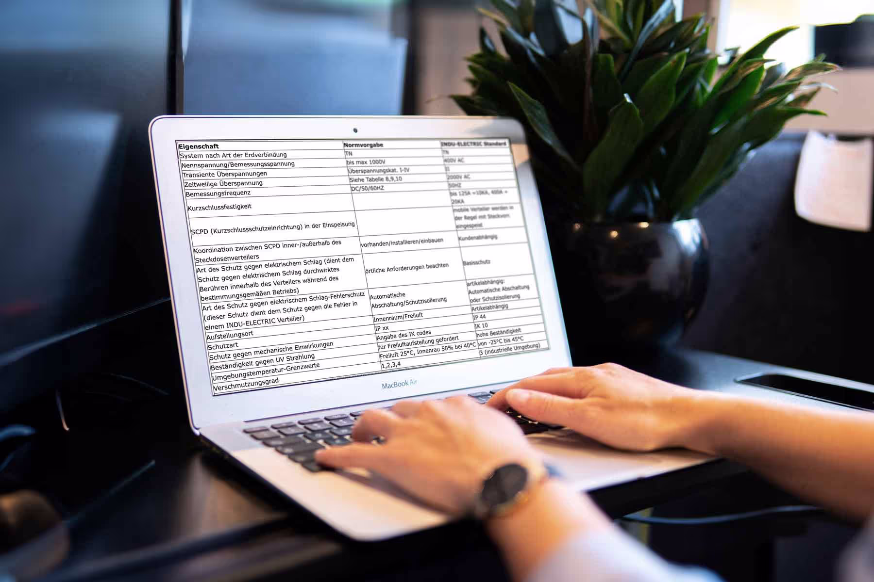 Paramètres de sélection selon CEI / DIN EN 61439-1 annexe C