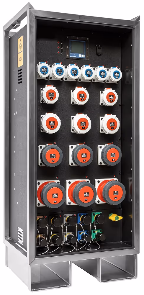 INDU-ELECTRIC THERMOLENE® distribuidor eléctrico tipo 59 en bastidor de acero inoxidable – Powerlock 630A