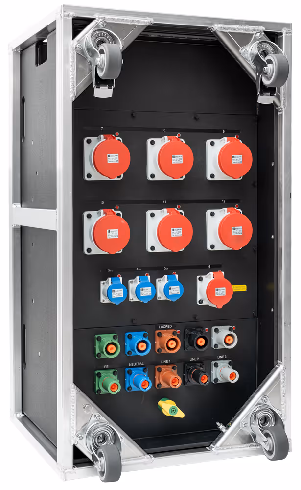 INDU-ELECTRIC THERMOLENE® distribuidor eléctrico tipo 59 en bastidor de aluminio – Powerlock 400A