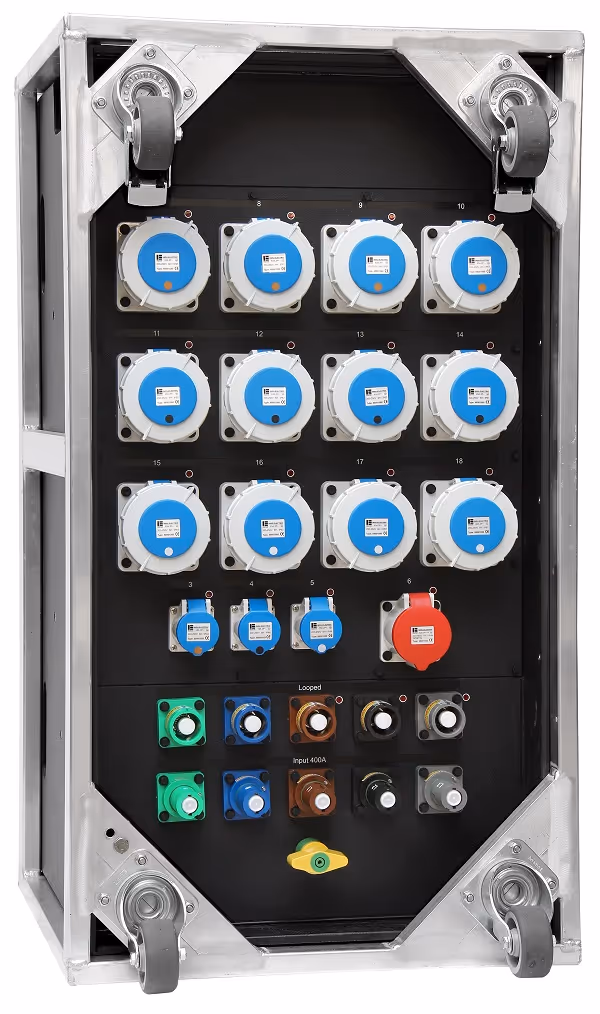 INDU-ELECTRIC THERMOLENE® distribuidor eléctrico tipo 59 en bastidor de aluminio – Powerlock 400A