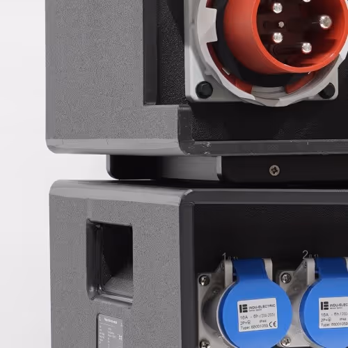 Stackable Mobile Power Distribution Units from INDU-ELECTRIC - Stackable Socket Combinations