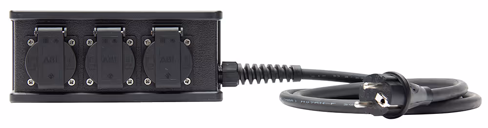 INDU-ELECTRIC THERMOLENE® regleta de enchufes – Schuko / bloque Schuko de 3 salidas