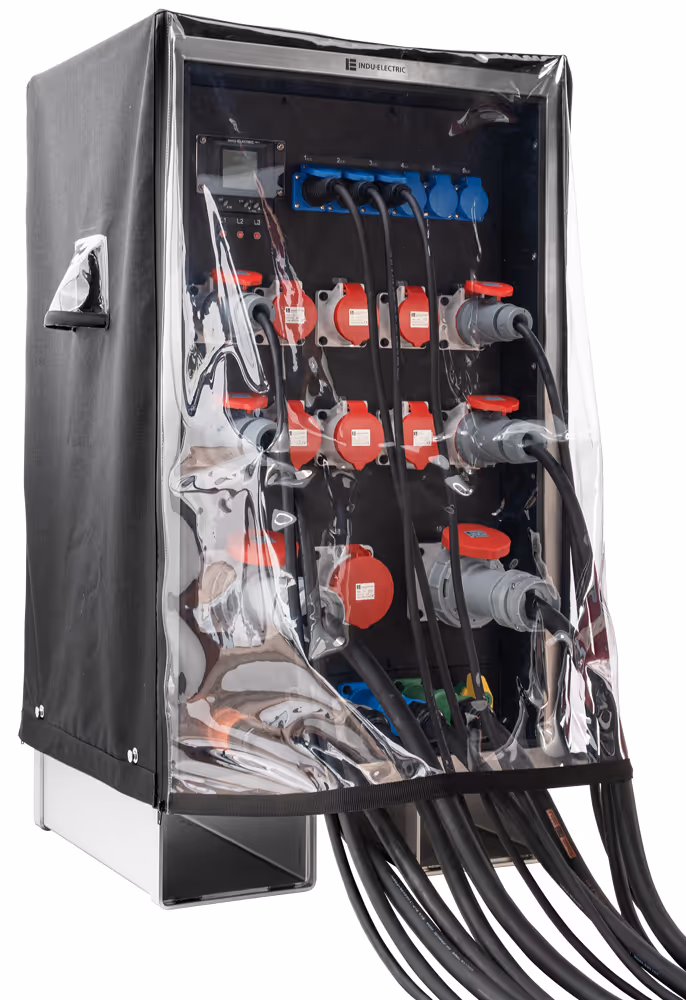 Protective Covers for Your Power Distribution Unit from INDU-ELECTRIC – with Waterproof, Heat-Permeable Textile