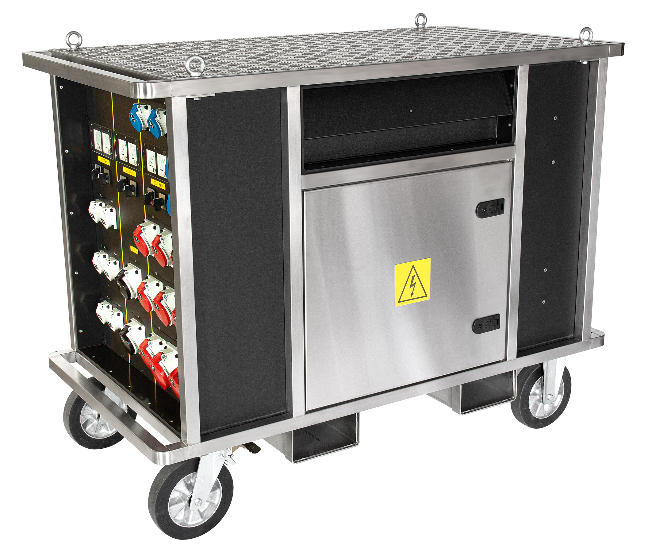 INDU-ELECTRIC THERMOLENE® transformador de revisión 80kVA/5kVA en carro de acero inoxidable V2A