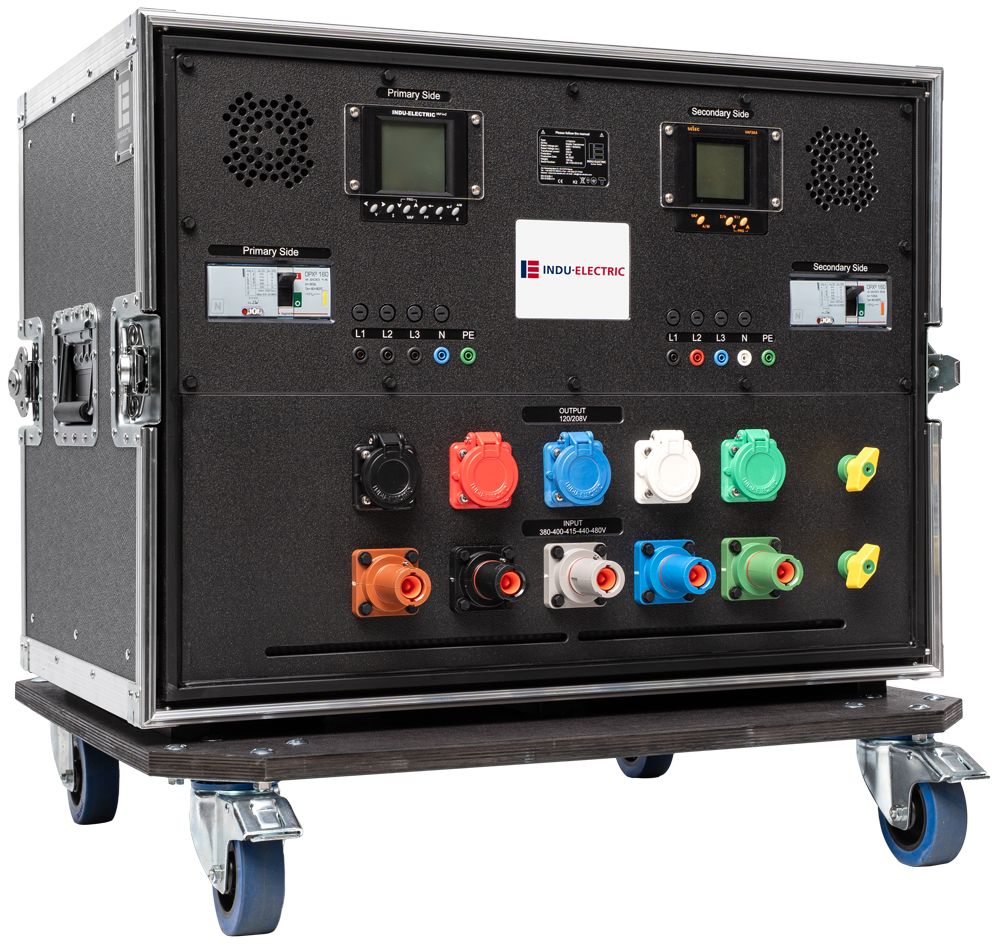 INDU-ELECTRIC THERMOLENE® transformador de aislamiento 35kVA en flightcase