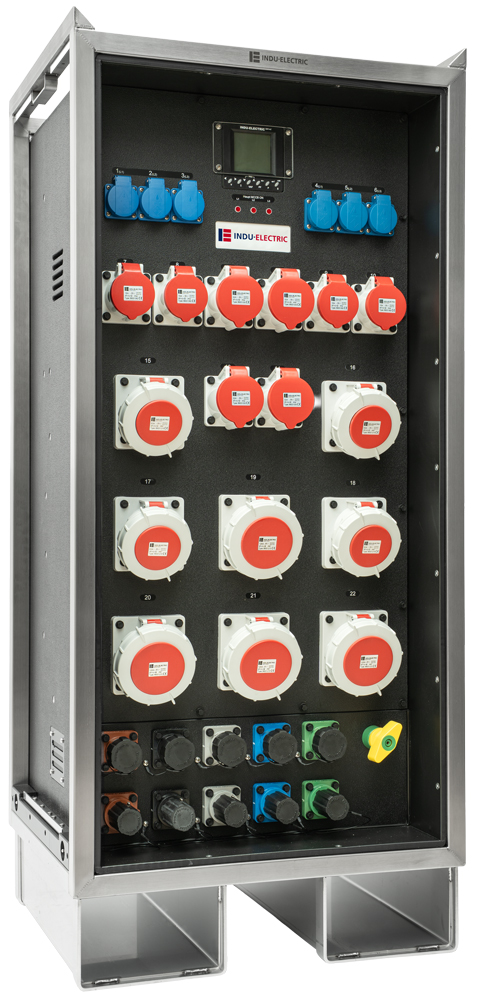 INDU-ELECTRIC THERMOLENE® distribuidor eléctrico tipo 59 en bastidor de acero inoxidable – Powerlock 400A