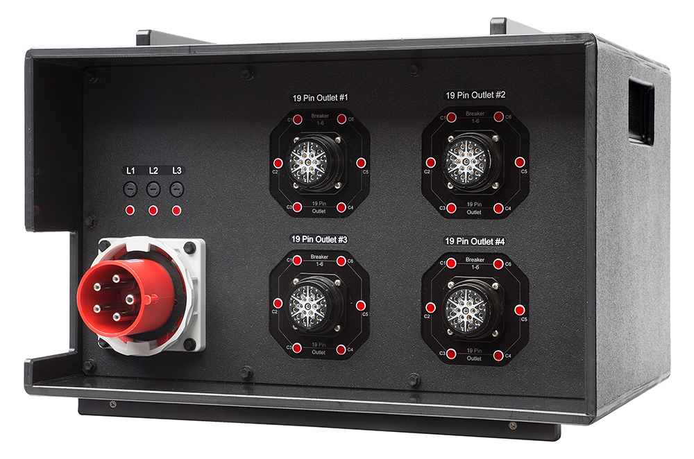 INDU-ELECTRIC THERMOLENE® distribuidor eléctrico móvil apilable – CEE 63A 400V 5P