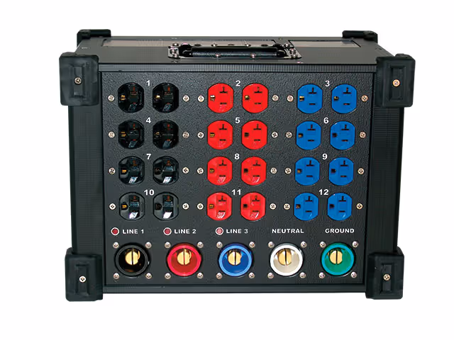 INDU-ELECTRIC Cam pass through 24 Way 20A Edison Duplex 003 CUBE®