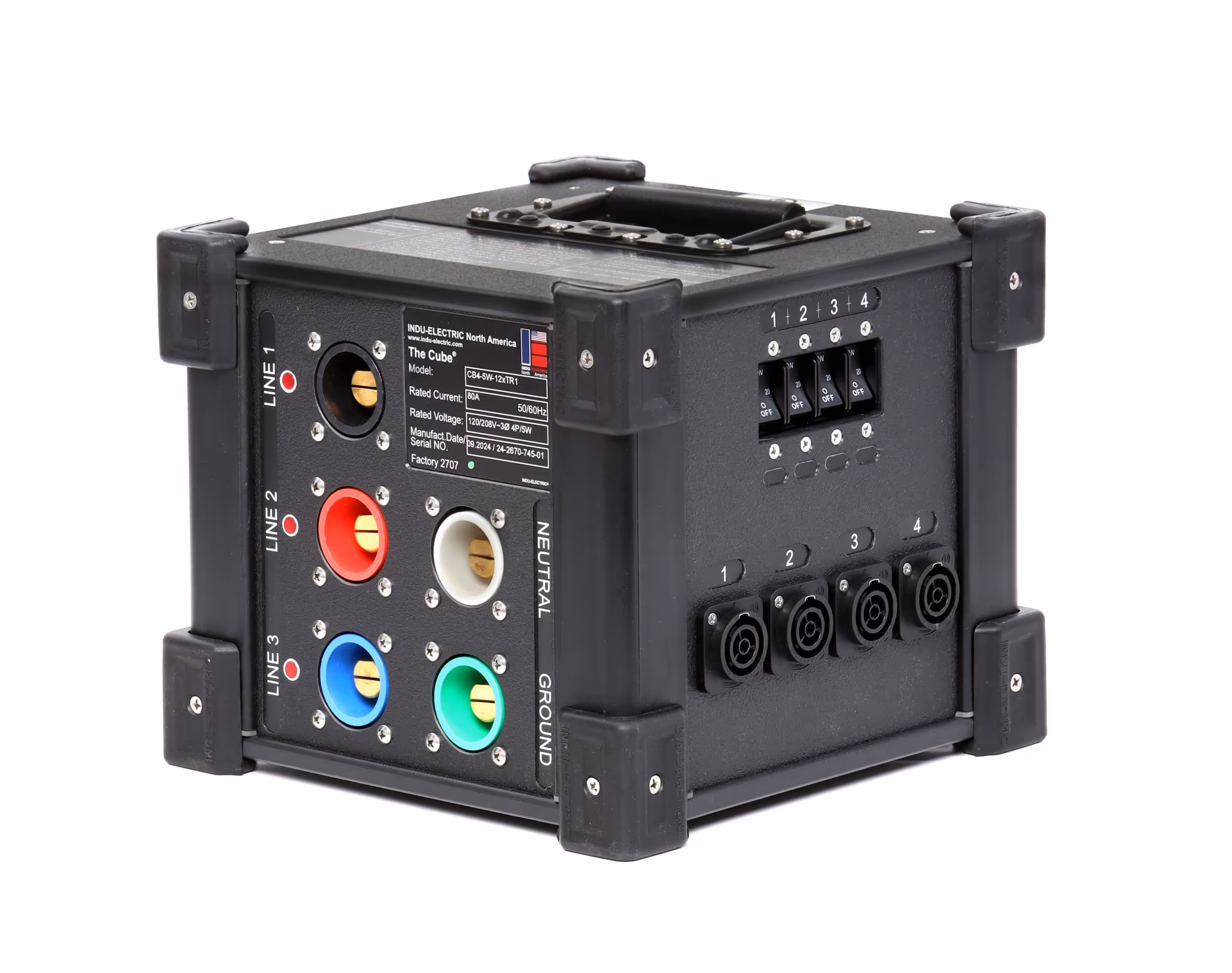 INDU-ELECTRIC 12 Way 120V powerCON® TRUE1 CUBE®