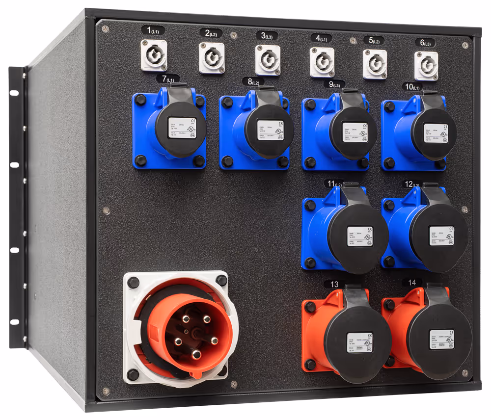 INDU-ELECTRIC Custom IEC Pin&Sleeve 19’’ Rack-mount 