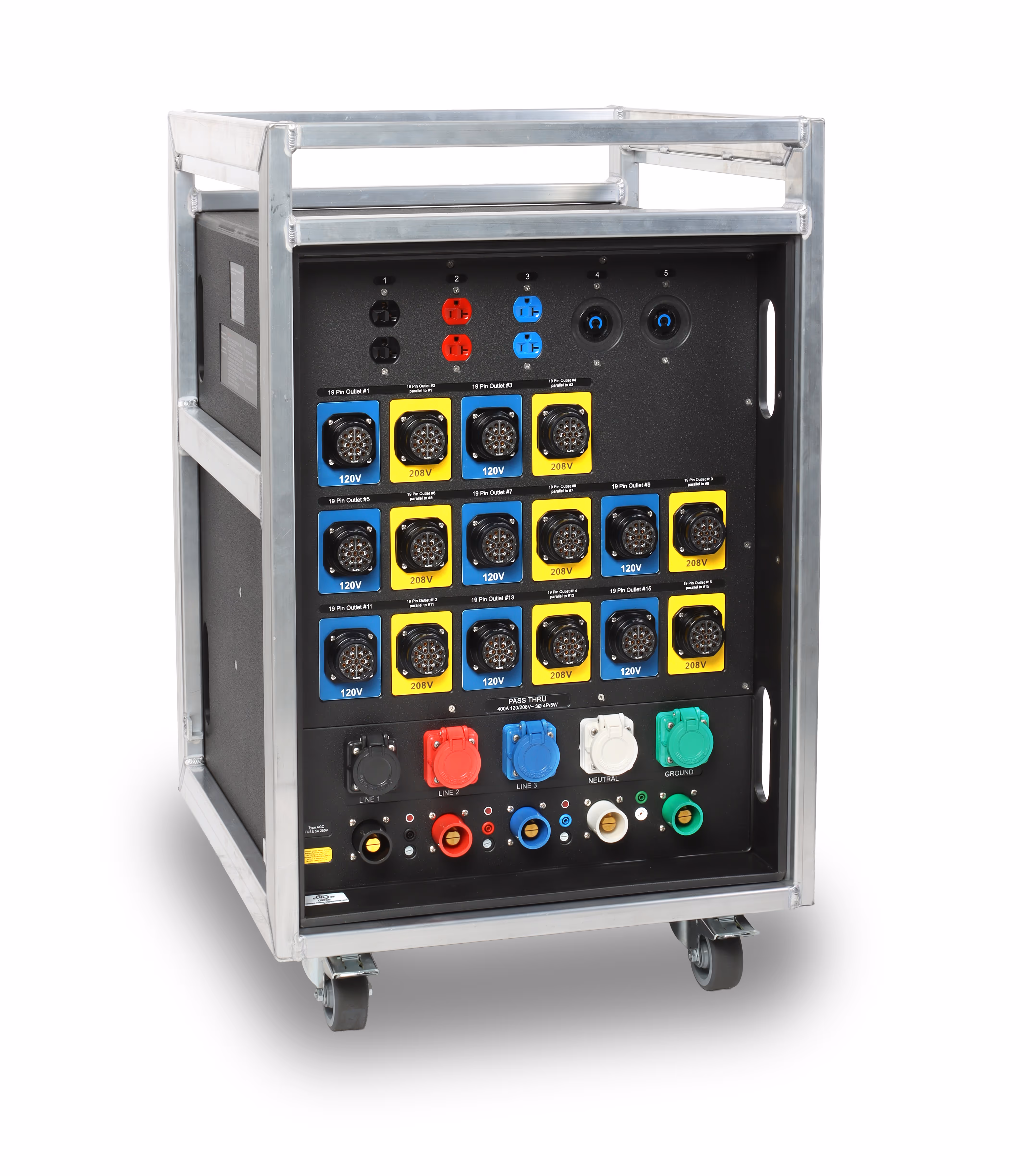 INDU-ELECTRIC Tourpack Series - 48 WAY 19PIN -120/208V - 18002345