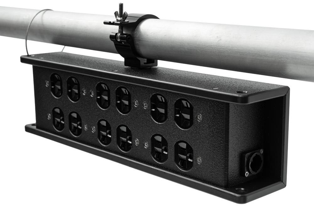 INDU-ELECTRIC powerCON® True1 6-Way Edison Breakout Trussbox