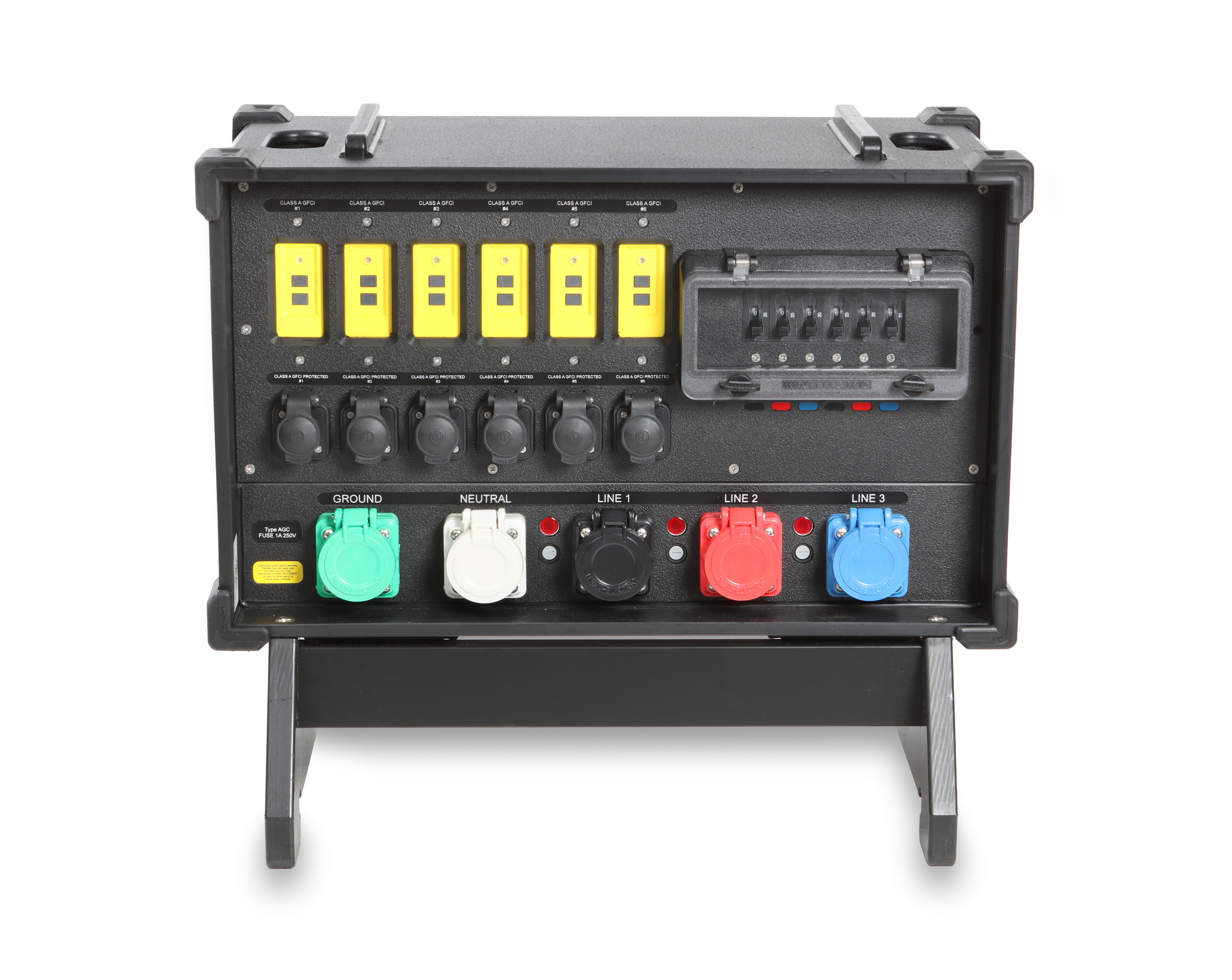 INDU-ELECTRIC Rain-Tight GFCI CLASS A protected powerCON® True1 / L2130 Combo