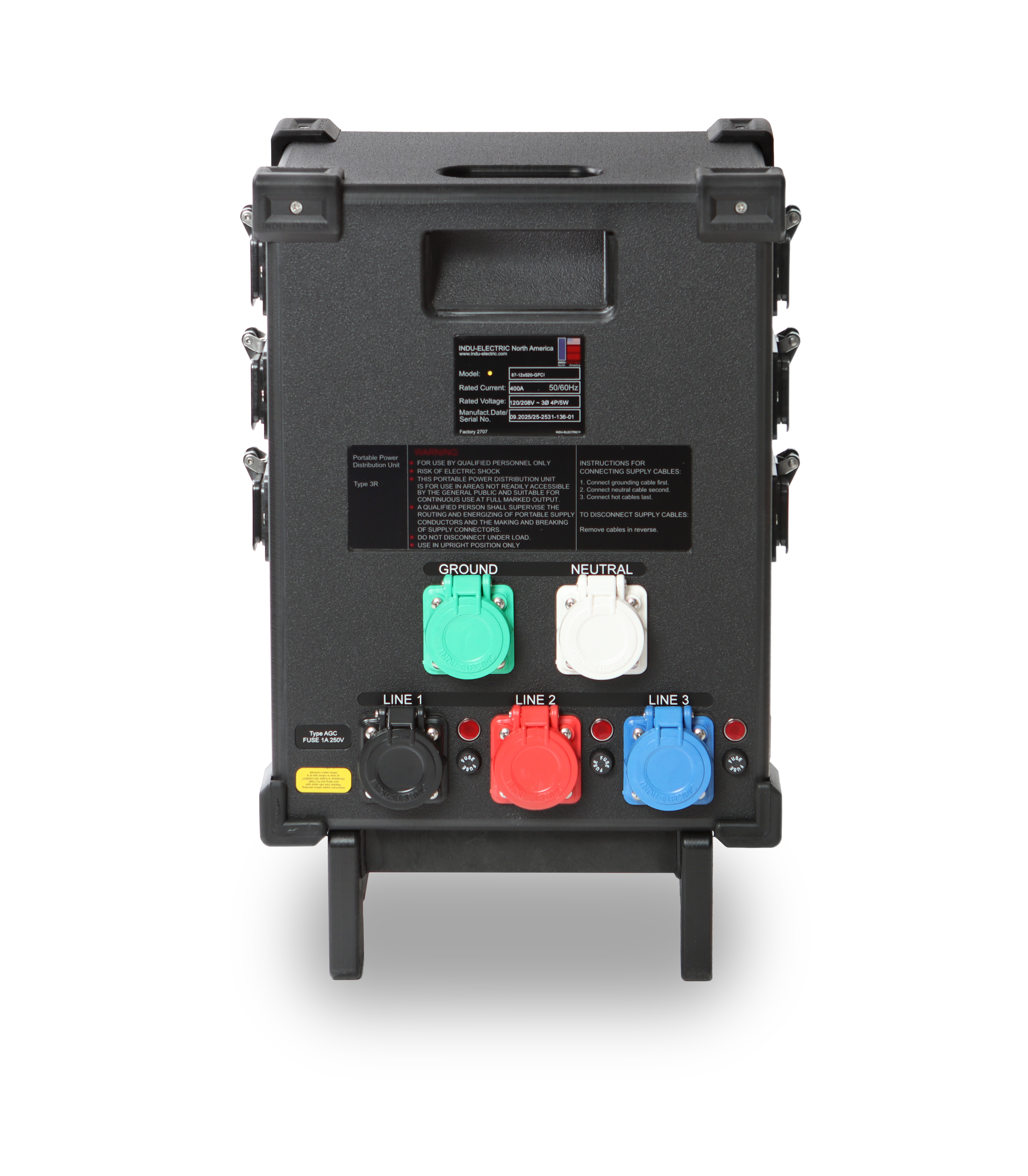 INDU-ELECTRIC 12way GFCI Duplex