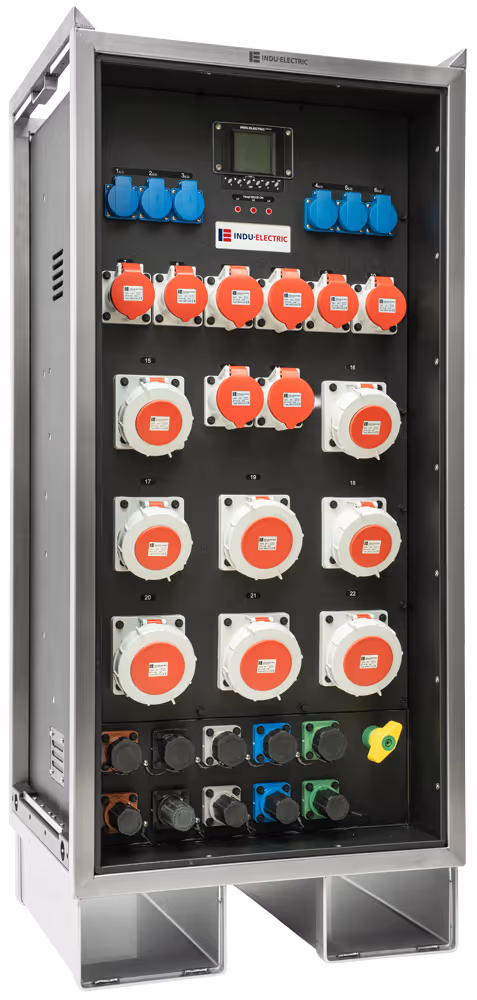 INDU-ELECTRIC THERMOLENE® distribuidor eléctrico tipo 59 en bastidor de acero inoxidable – Powerlock 400A