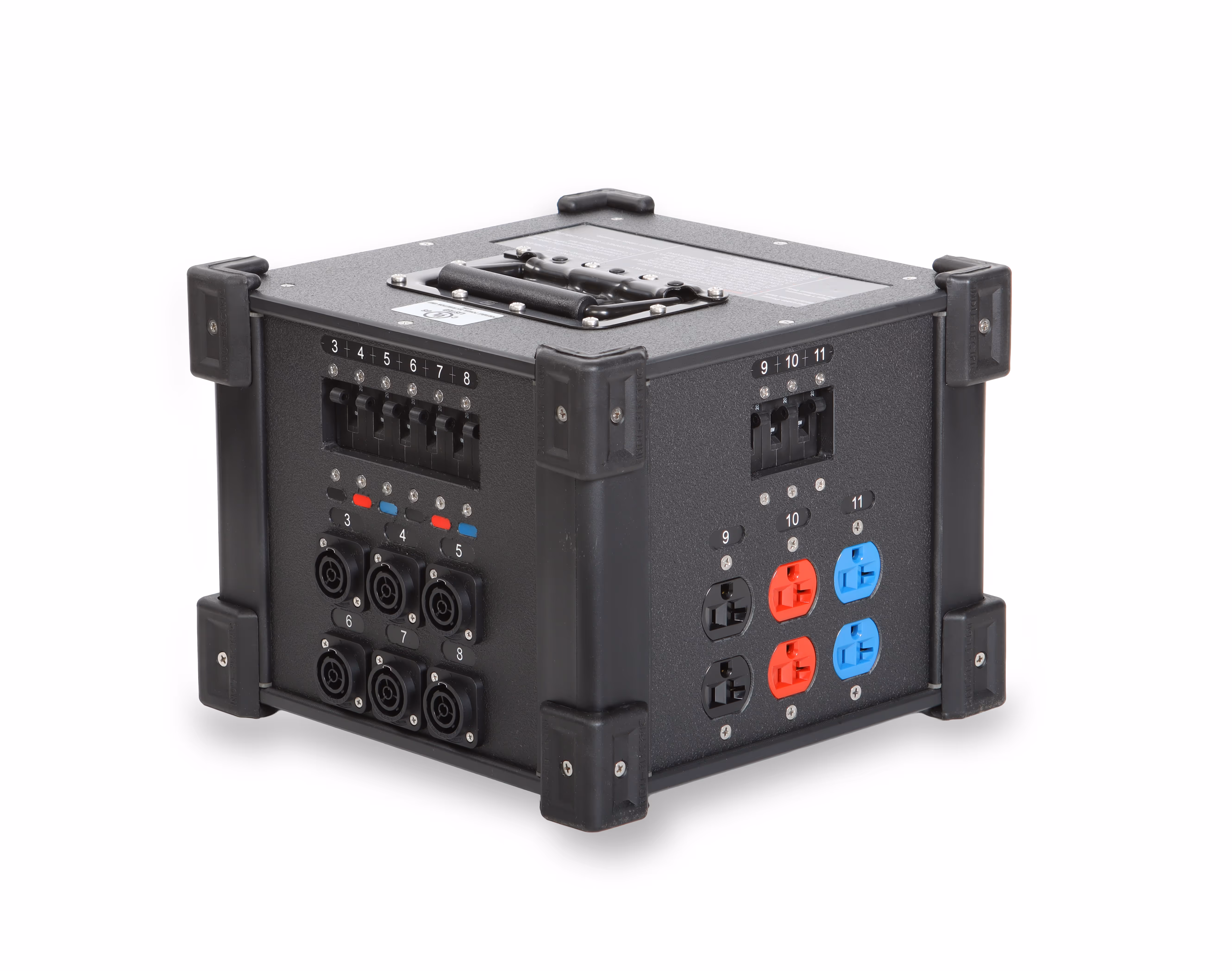INDU-ELECTRIC 6-Way 120V powerCON® TRUE1/ Twist-lock Combo CUBE®