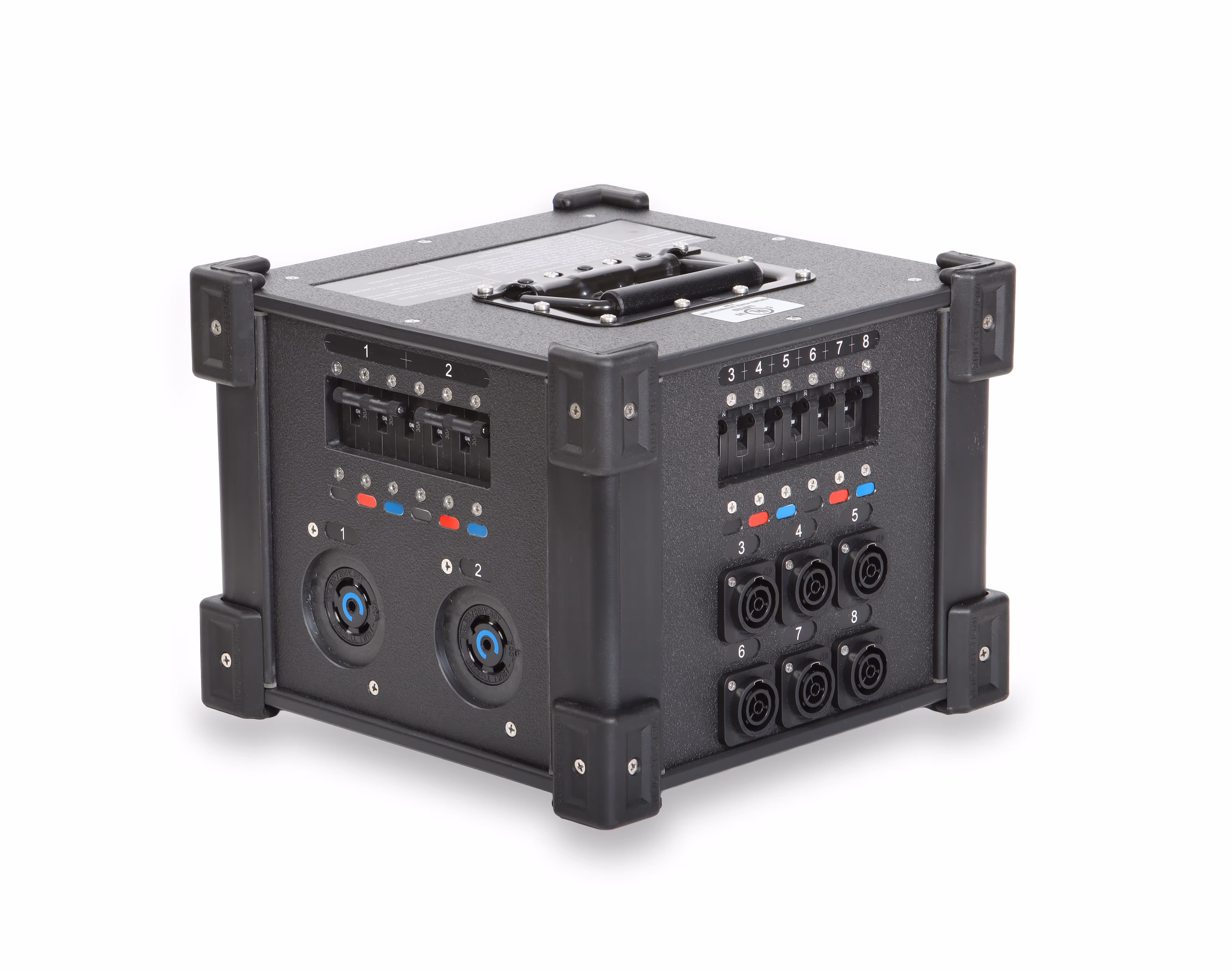 INDU-ELECTRIC 6-Way 120V powerCON® TRUE1/ Twist-lock Combo CUBE®