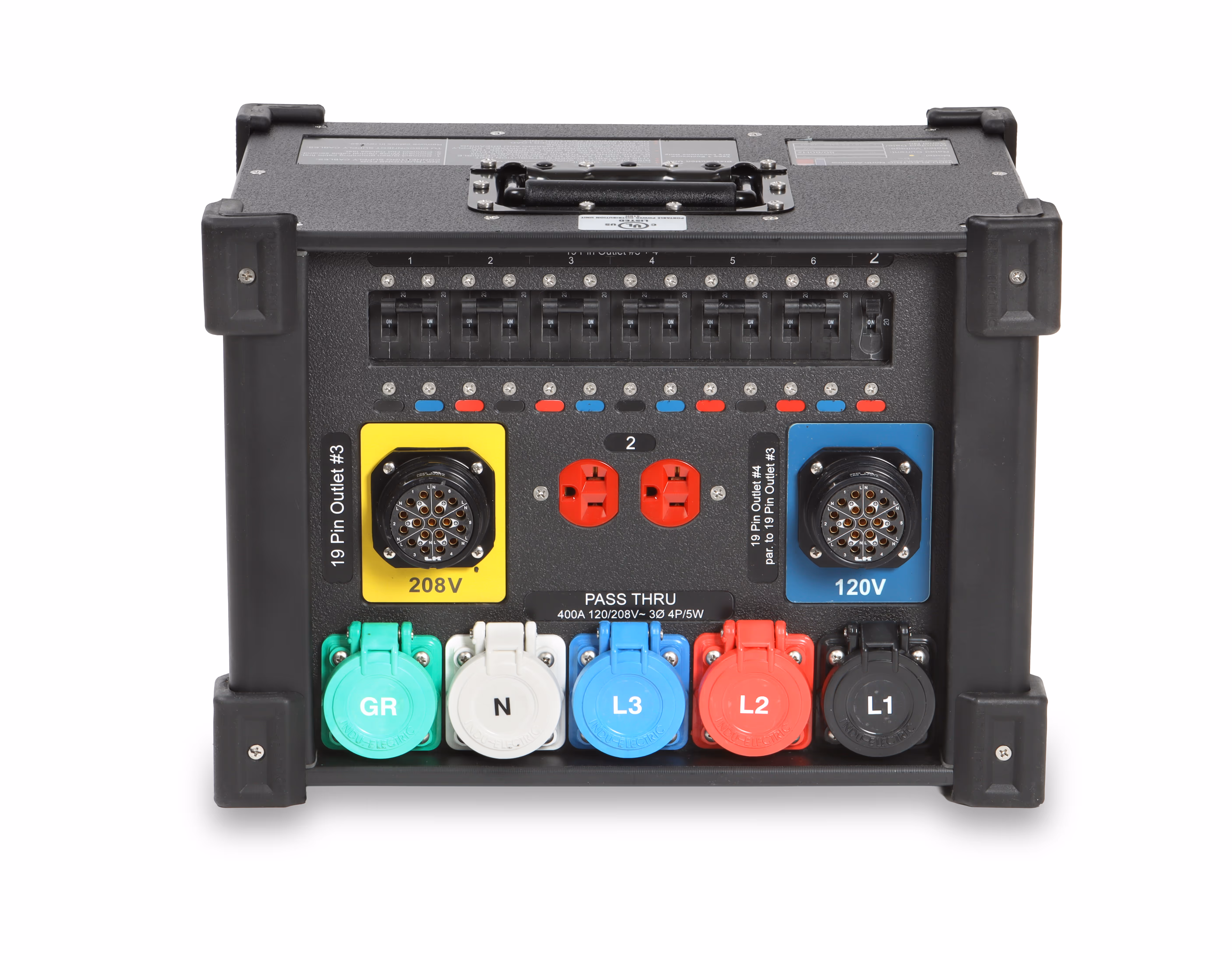 INDU-ELECTRIC 12-Way 120/208V 19PIN CUBE®