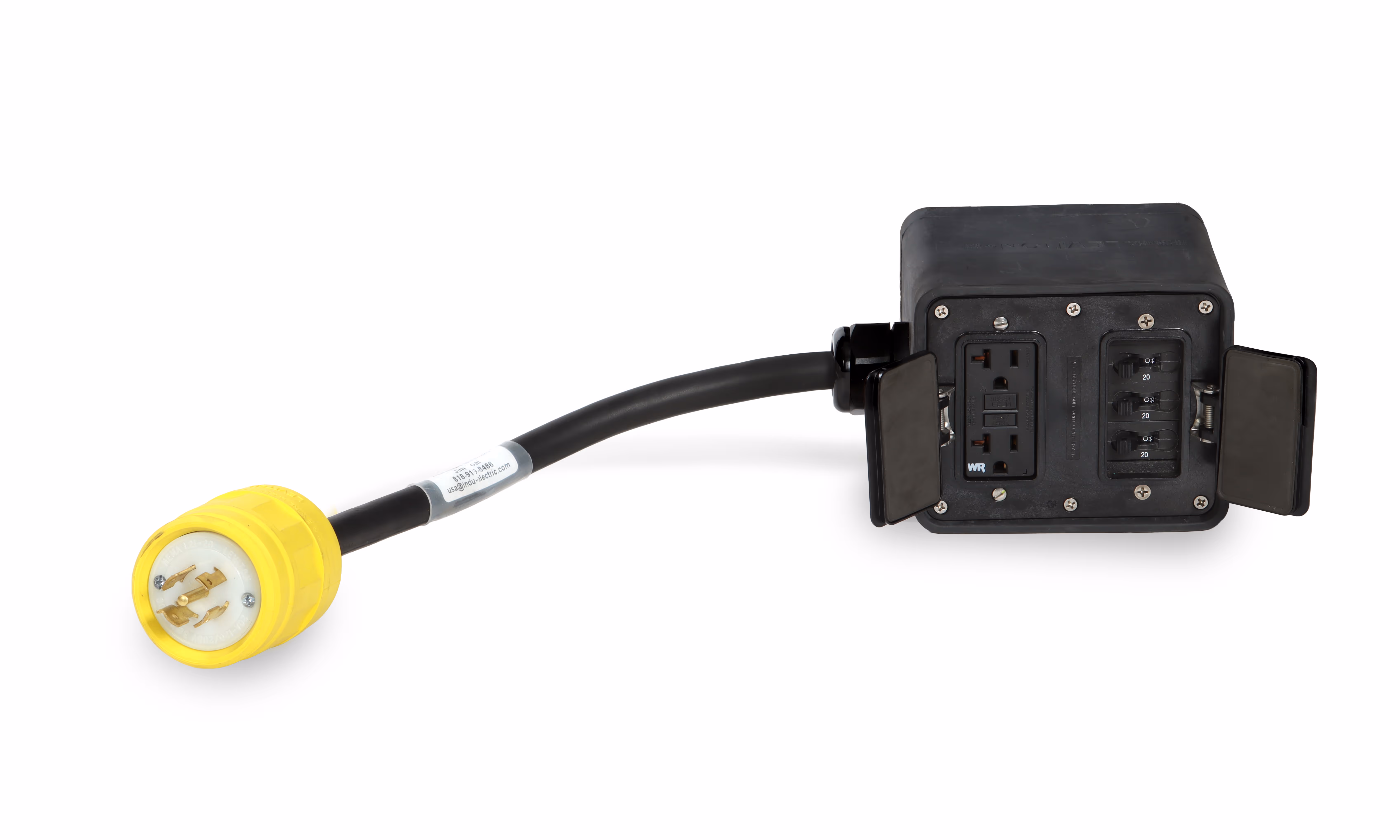 INDU-ELECTRIC L21-30 Breakered GFCI Duplex Quad Box