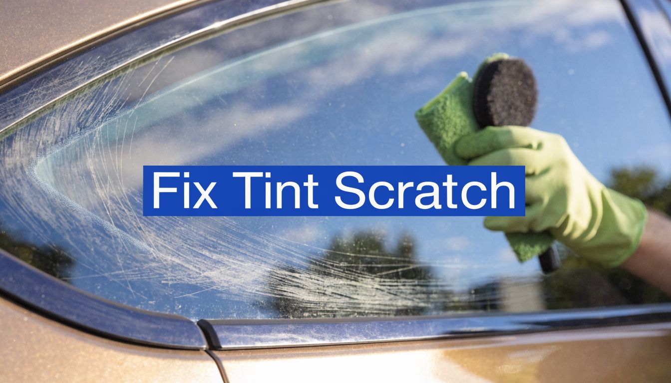 Scratched Tinted Window: Repair & Restore It