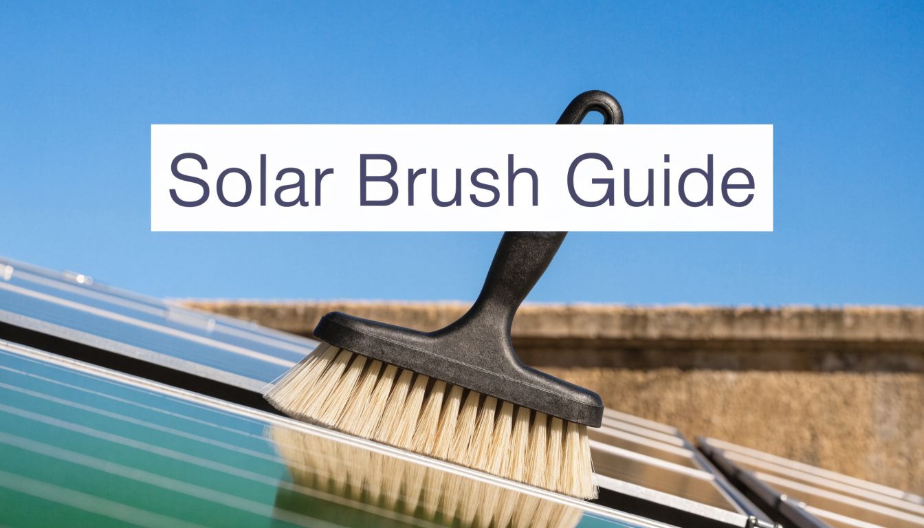 A 2026 Guide to Choosing the Best Solar Panel Brushes