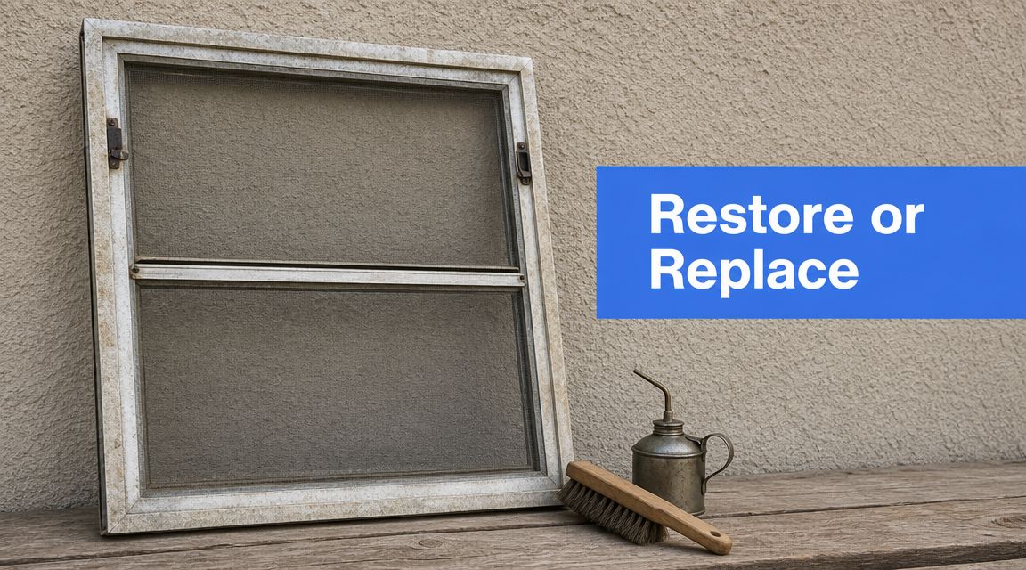 Old Aluminum Storm Windows: A Restore or Replace Guide