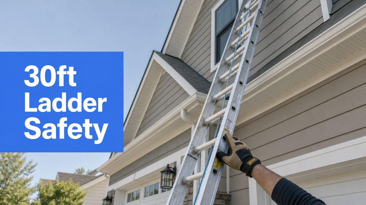 30 Foot Extension Ladder: The Pro's Safety Guide