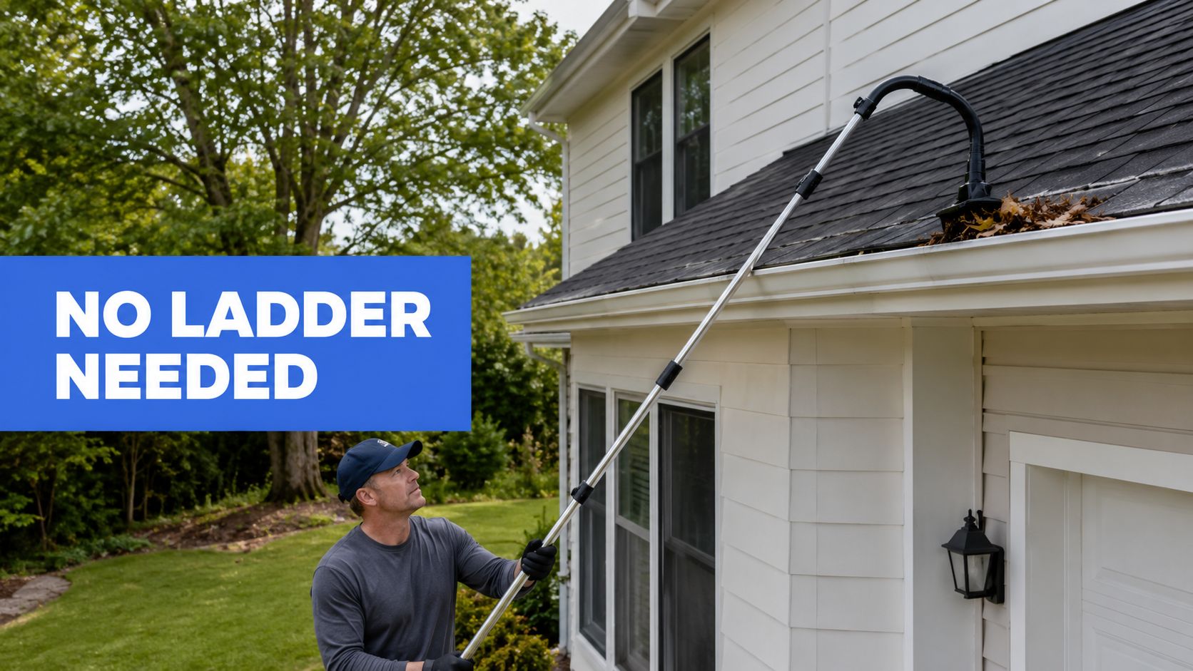 How to Clean Rain Gutters Without a Ladder: A 2026 Guide