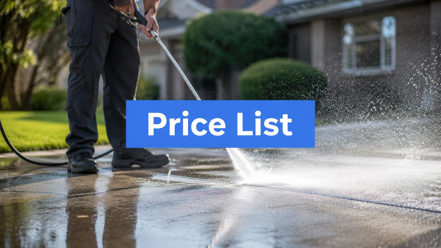 Pressure Washing Services Price List and Complete Cost Guide