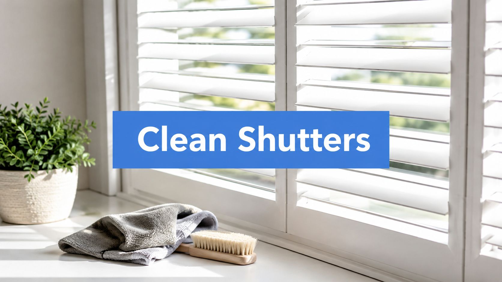 How to Clean Shutters the Right Way
