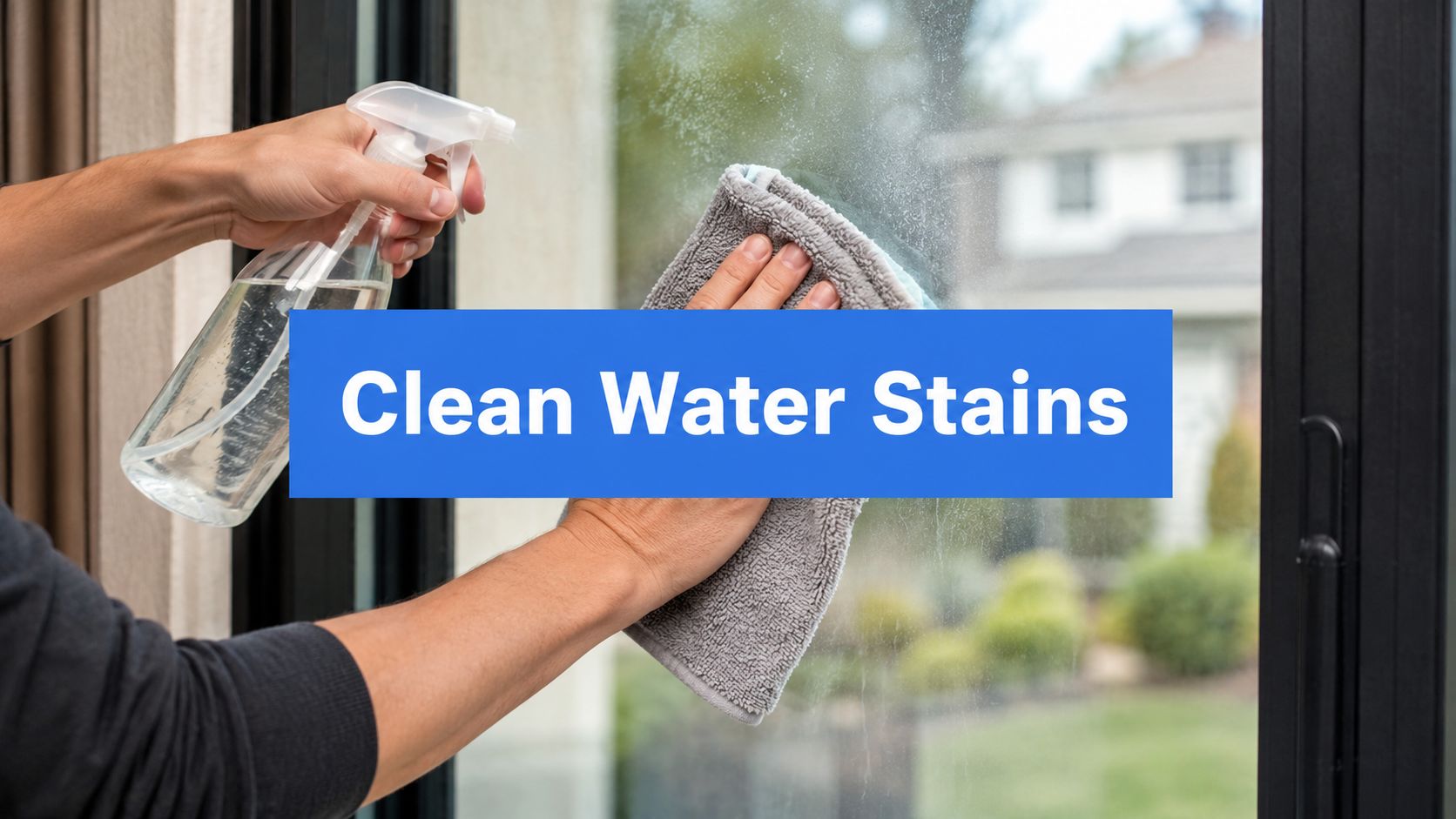 How to Clean Water Stains from Windows and Glass