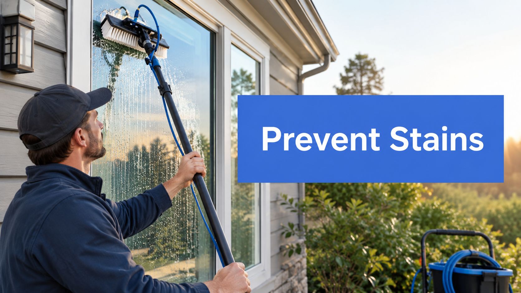 How to Prevent Hard Water Stains on Windows