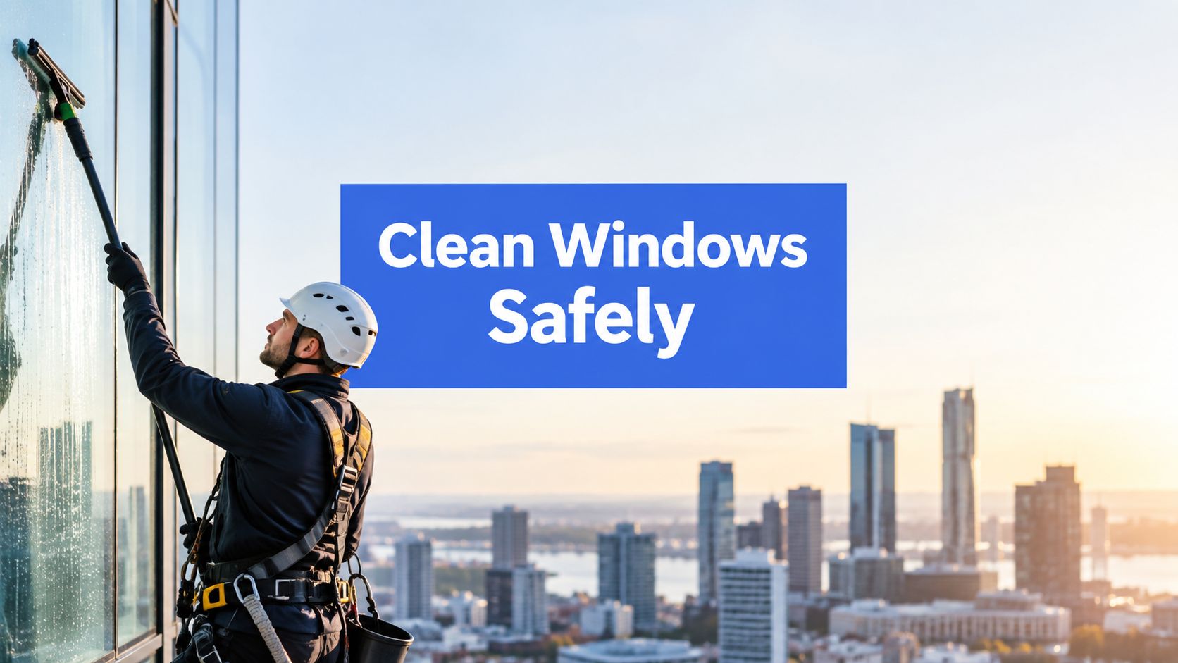 How to Clean Building Windows Safely in 2026