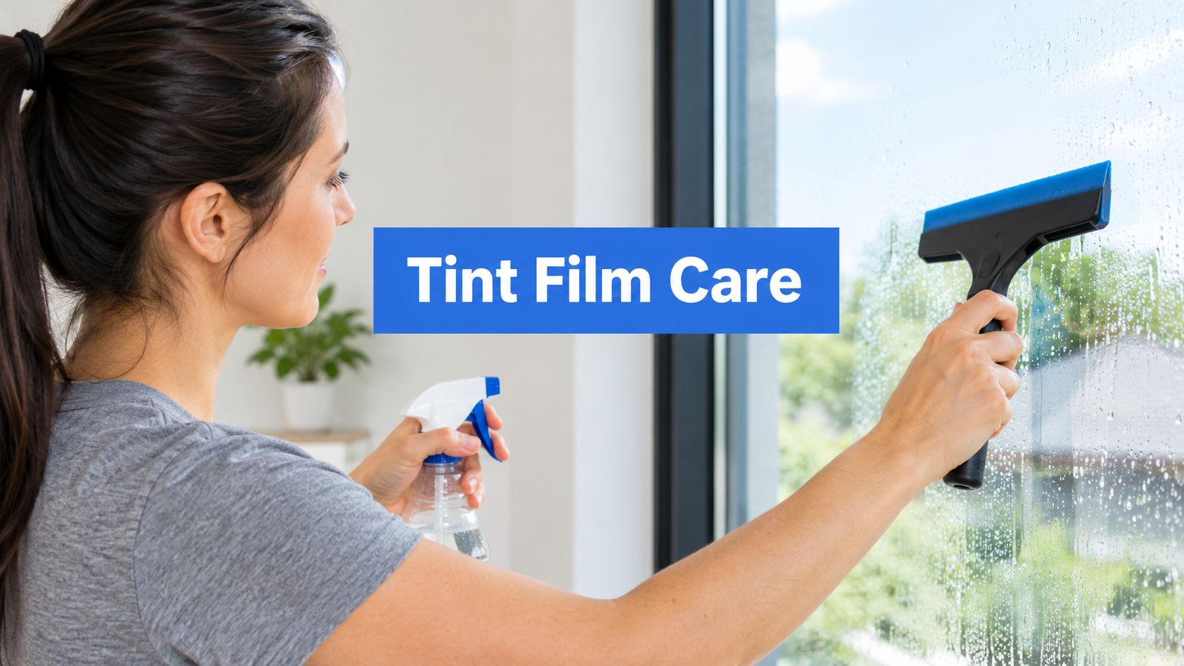 How to Clean Tinted Window Film Safely