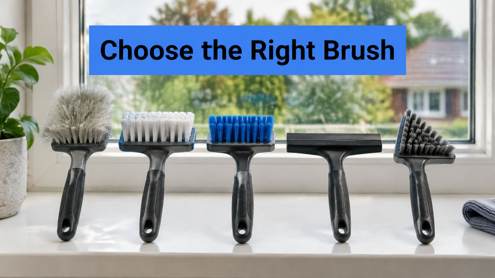 Hand Held Brush Types for Window Cleaning Compared