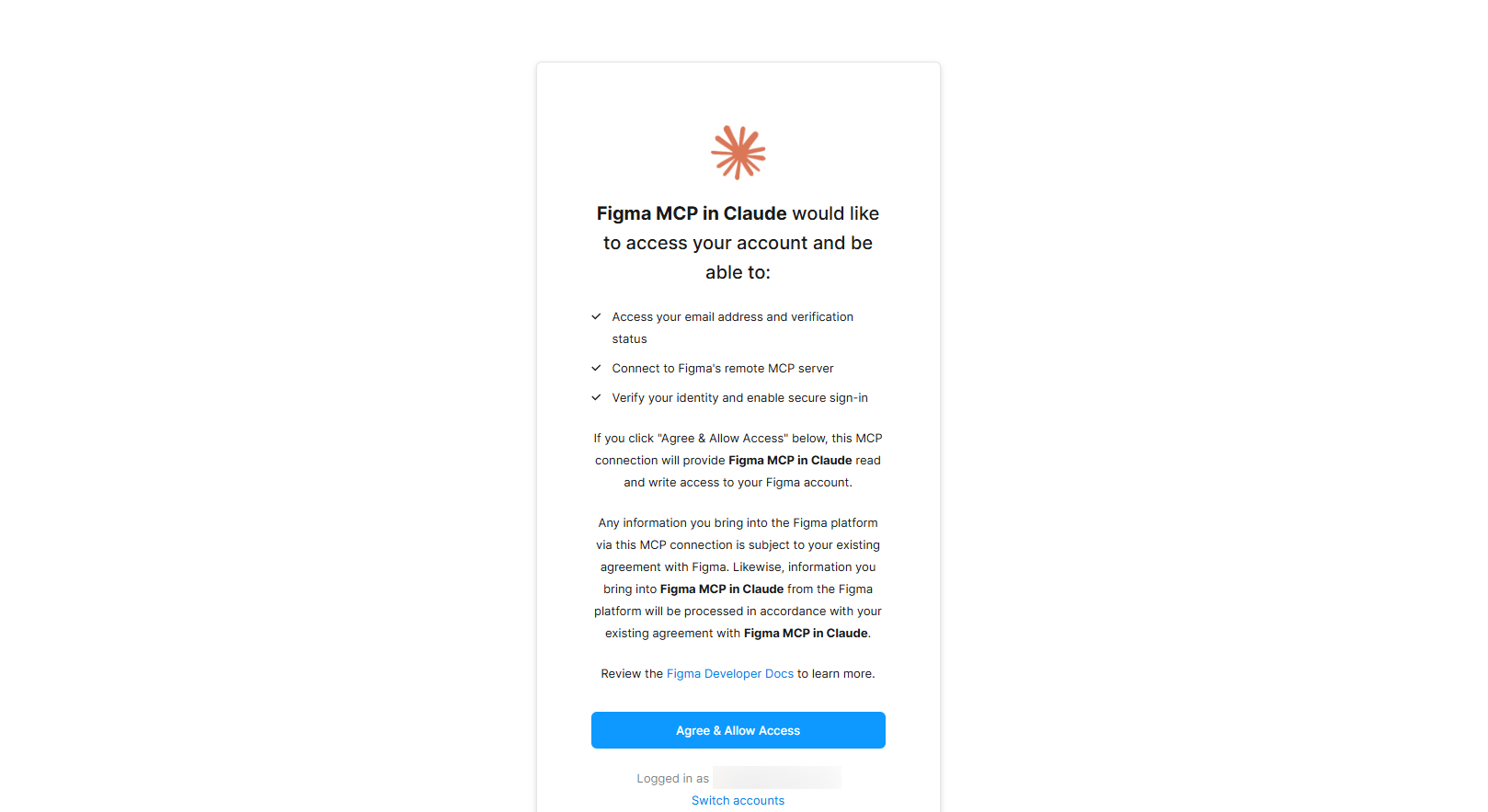 Connecting the Figma remote MCP server to an AI tool through OAuth