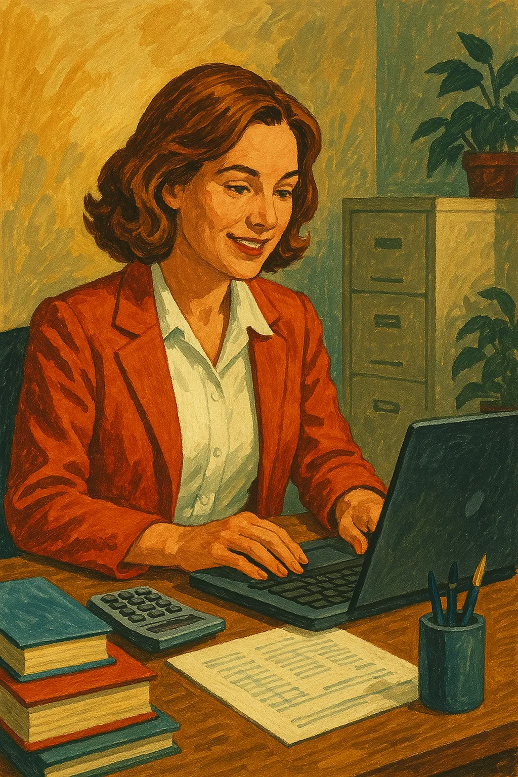Freelance qui fait ses comptes sur son ordinateur avant de choisir son expert-comptable