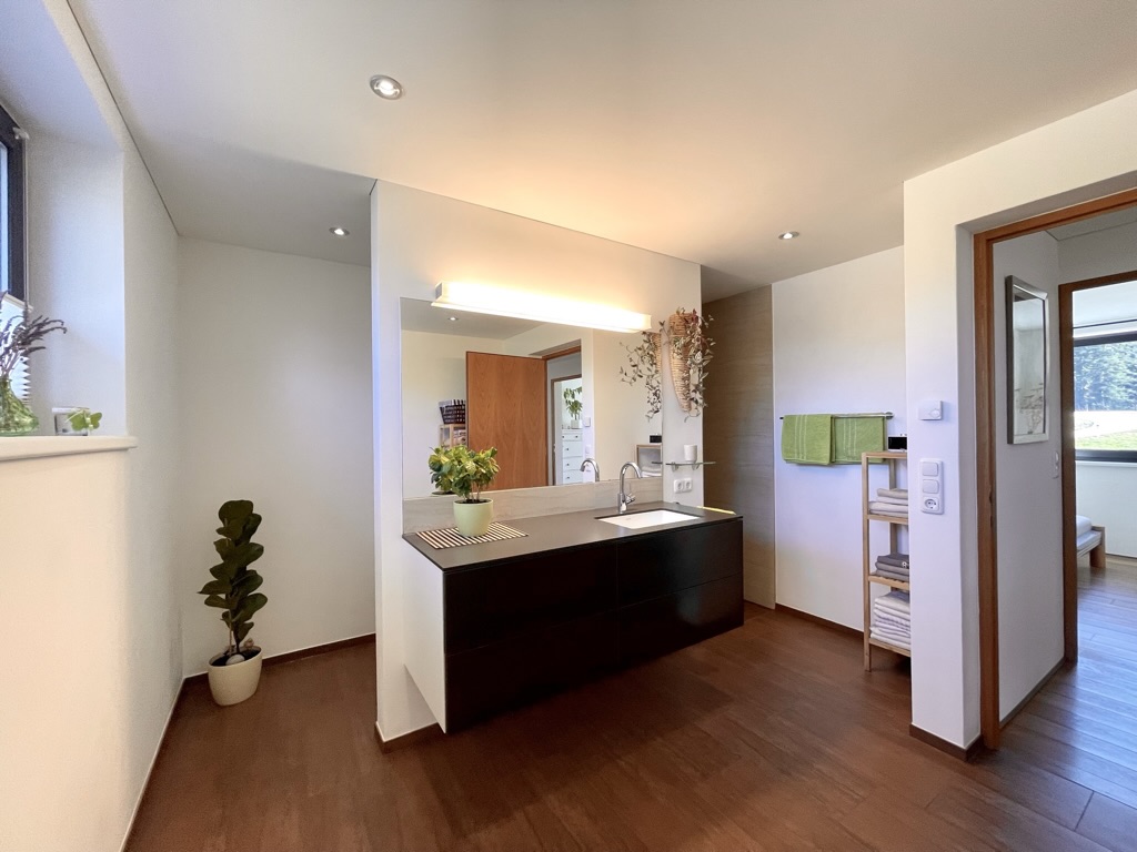 Foto: Eva Kathrein, Haralds Ferienhaus, Bathroom, Langenegg