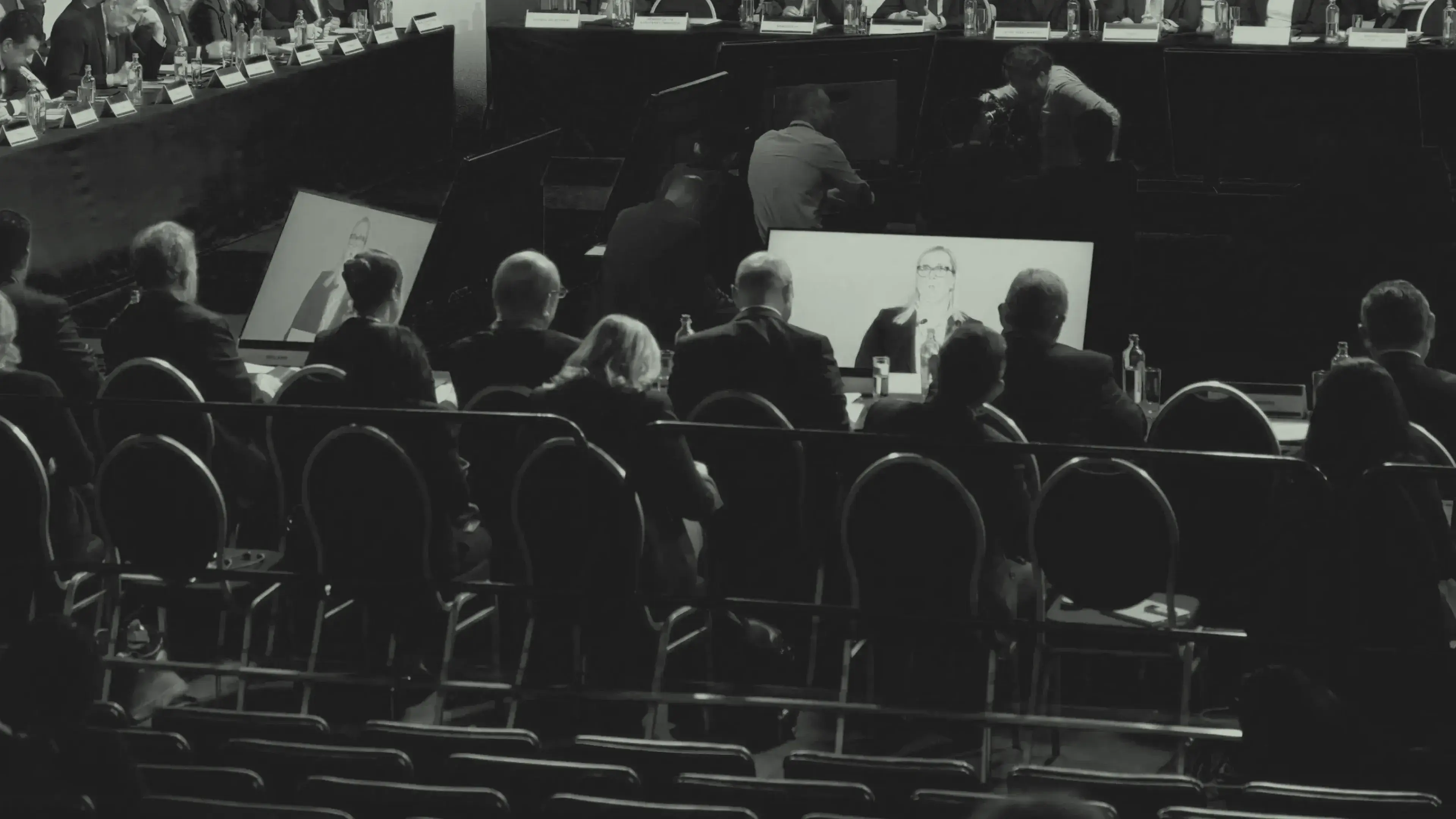 Conference setting for an institutional event