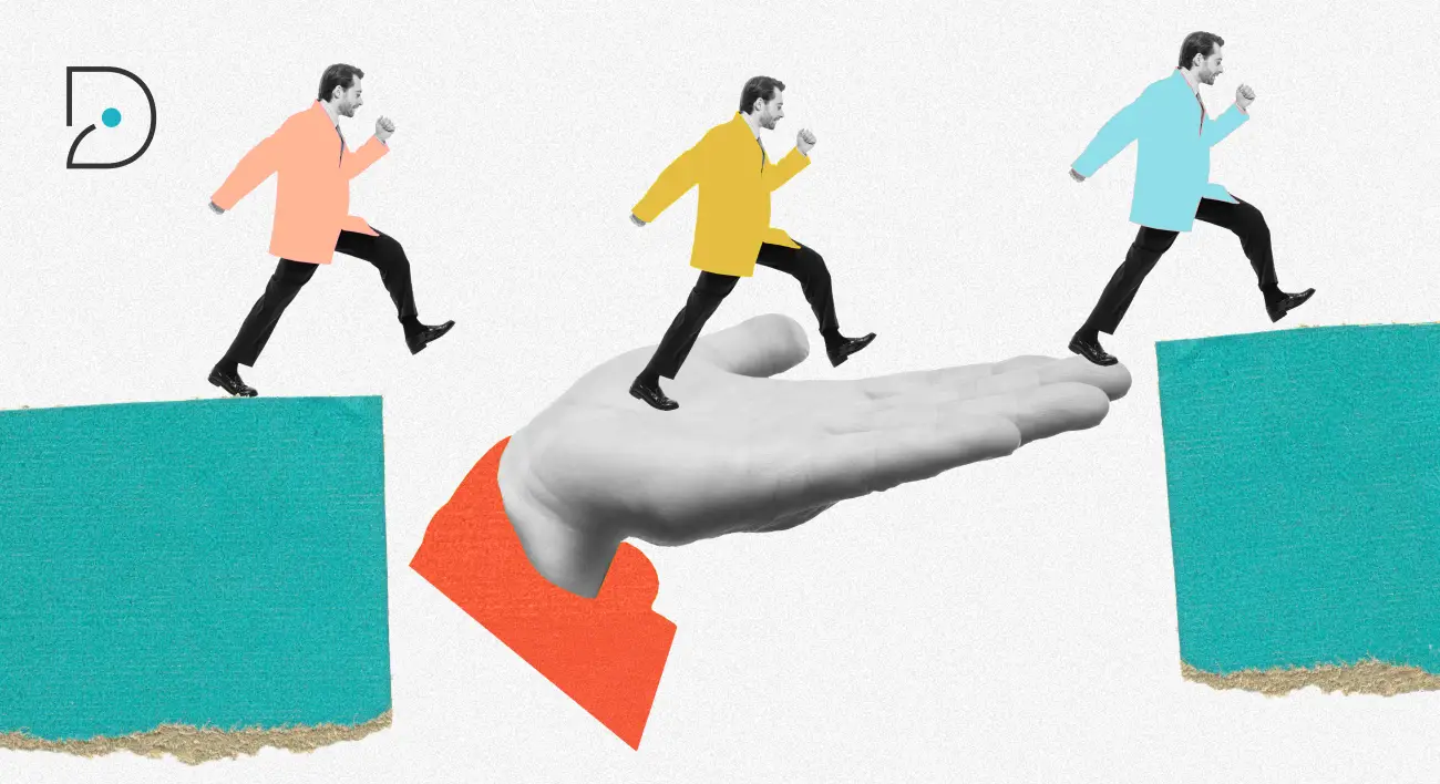 Visuel d'une personne traversant des obstacles 