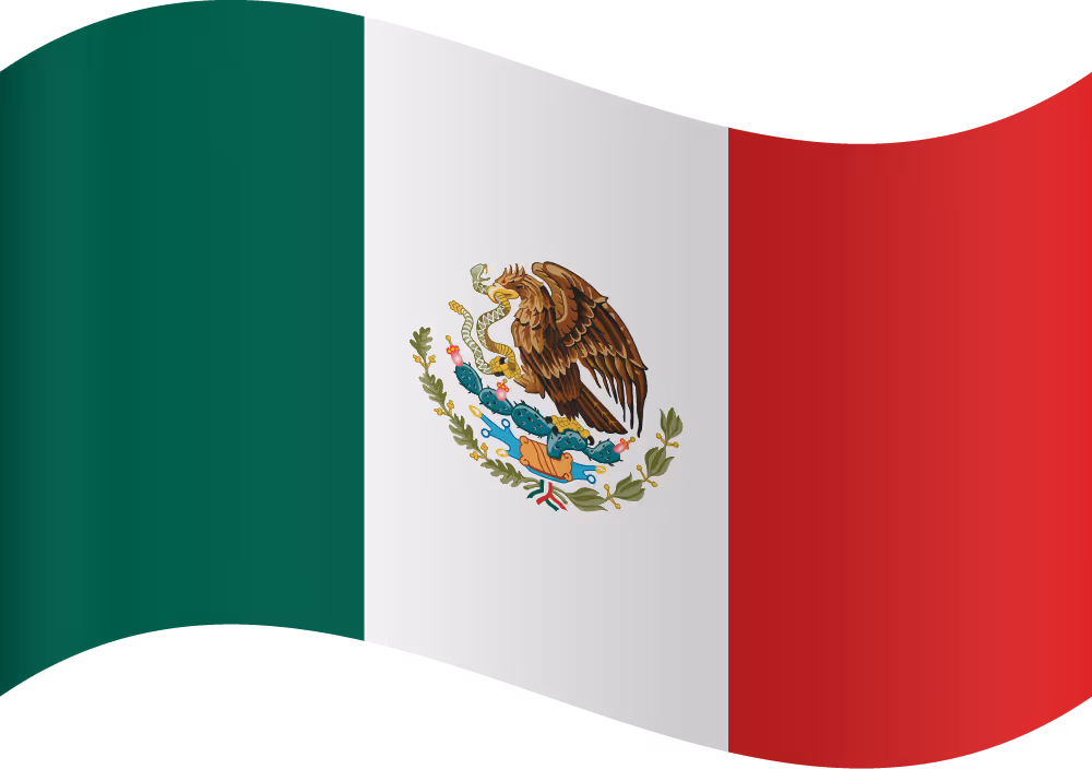 an illustration of the Mexican flag