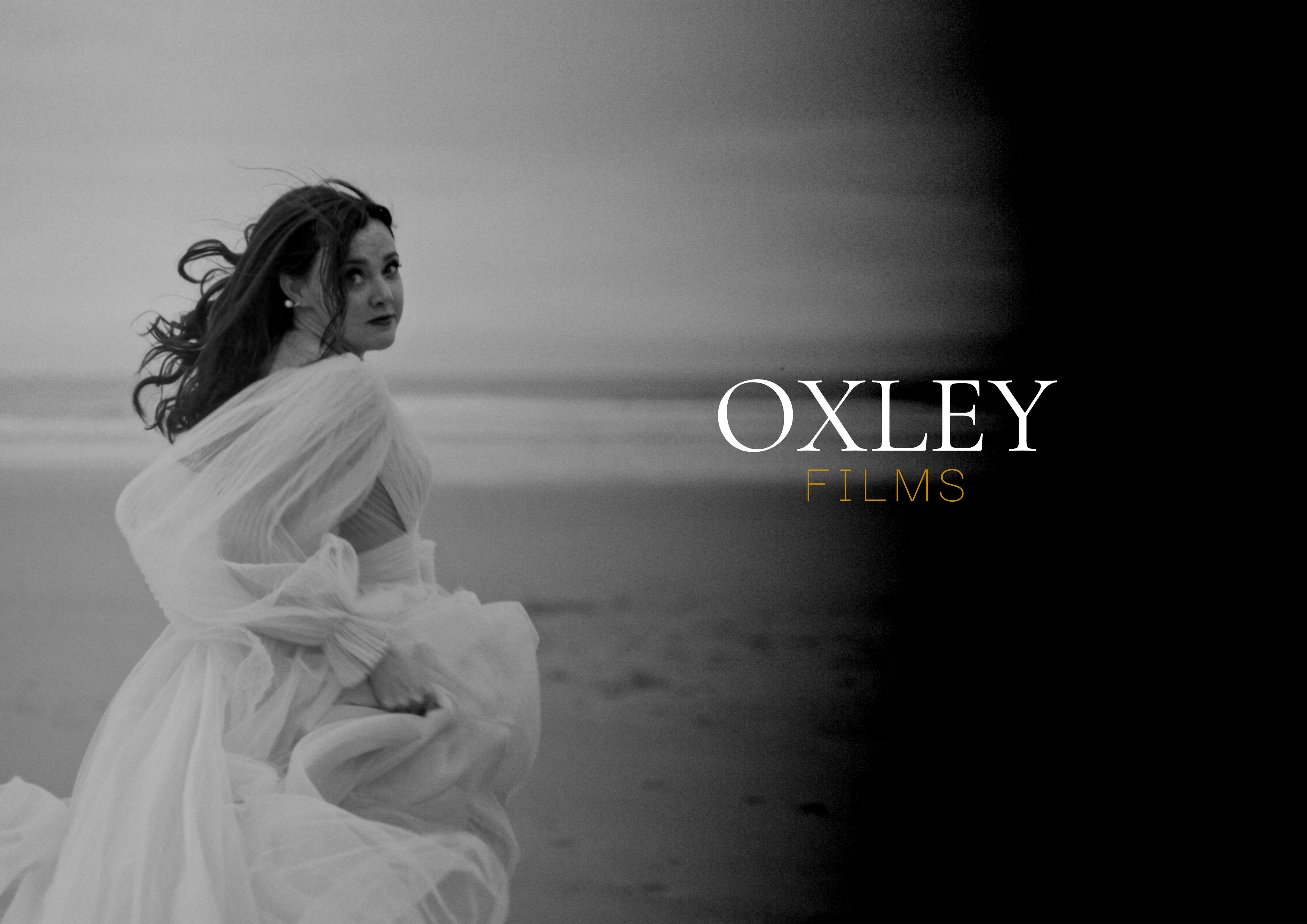 Title card from a finished wedding film