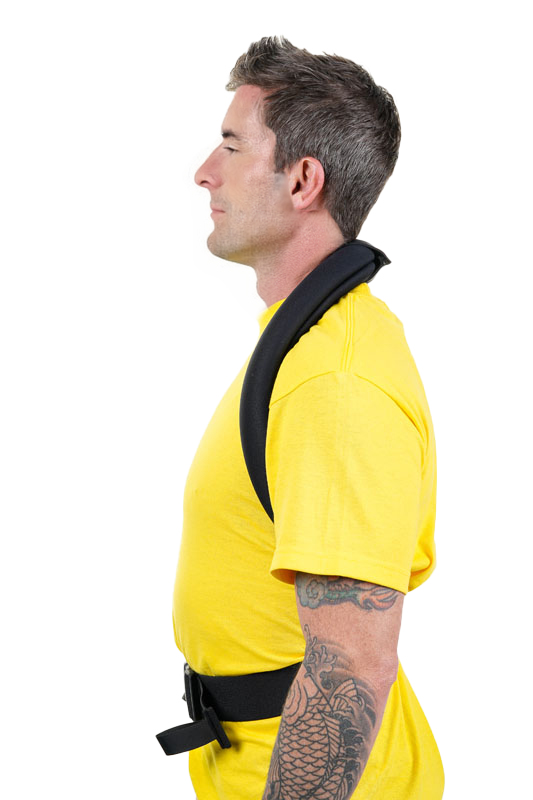 Man wearing Posture Guardian Pro