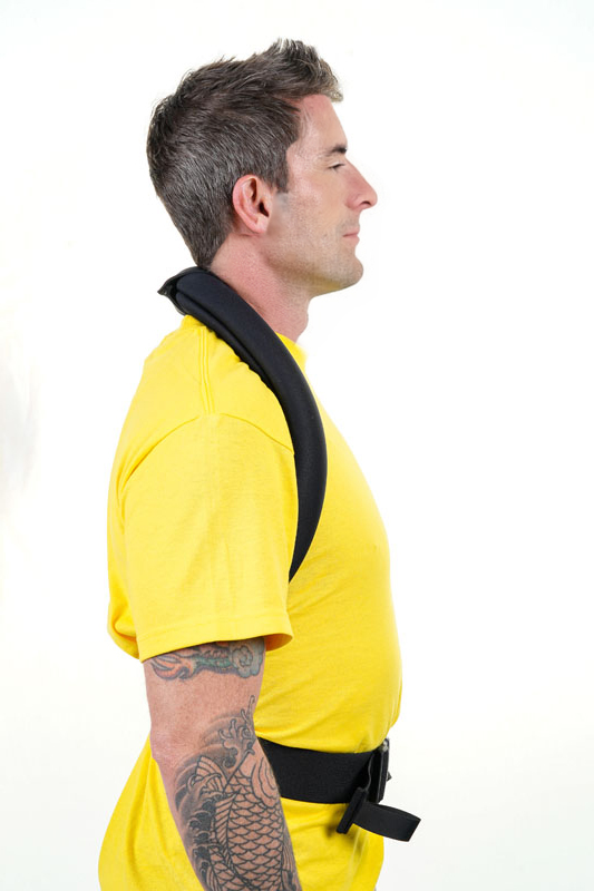 Man wearing Posture Guardian Pro