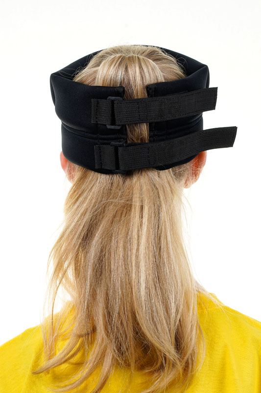 Woman Wearing Halo Posture Head Weight Version 1