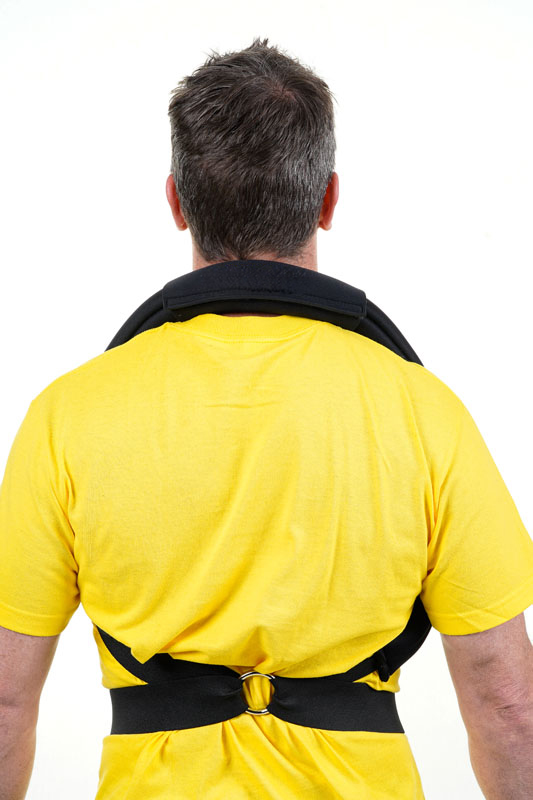 Man wearing Posture Guardian Pro