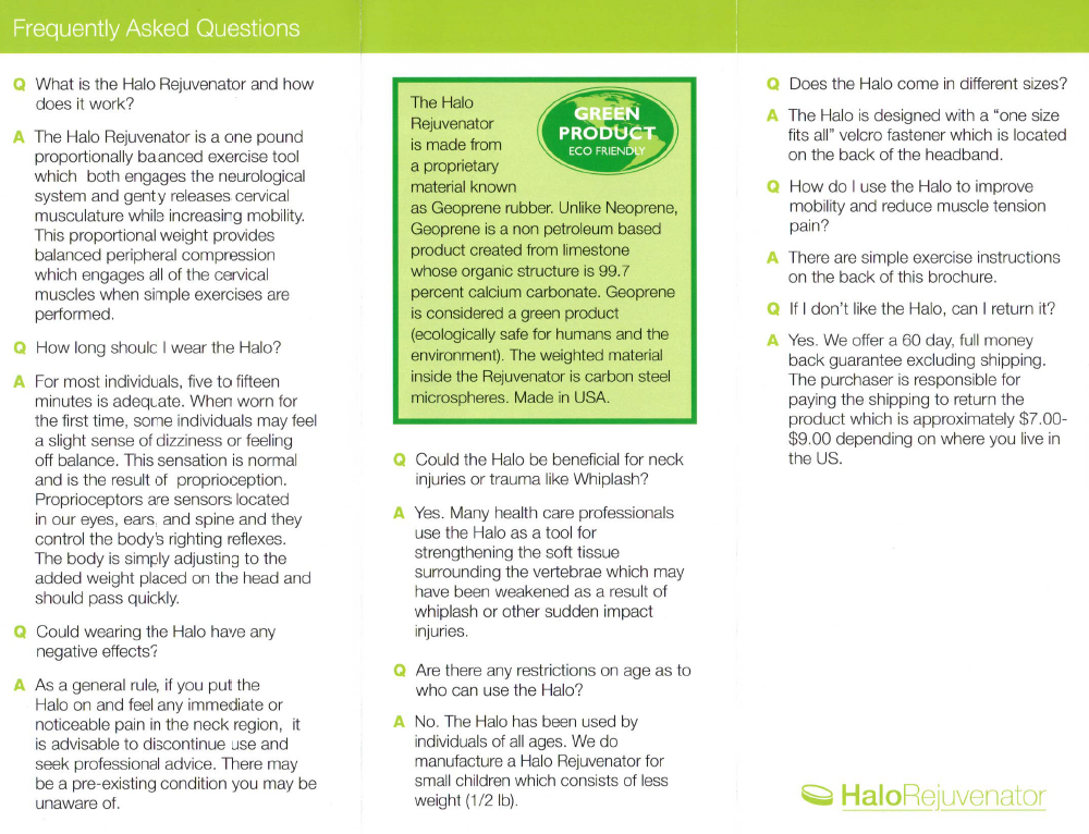 Halo Rejuvenator Brochure