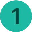 Green numeral 1 in a green circle
