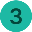 Green numeral 3 in a green circle